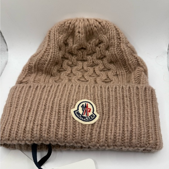 Moncler Taupa Tricot Wool Beanie BNWT main image 4